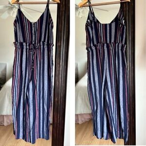 Splendid Navy Stripe Jumpsuit